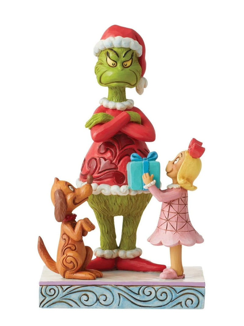 Max & Cindy Giving a Gift to Grinch