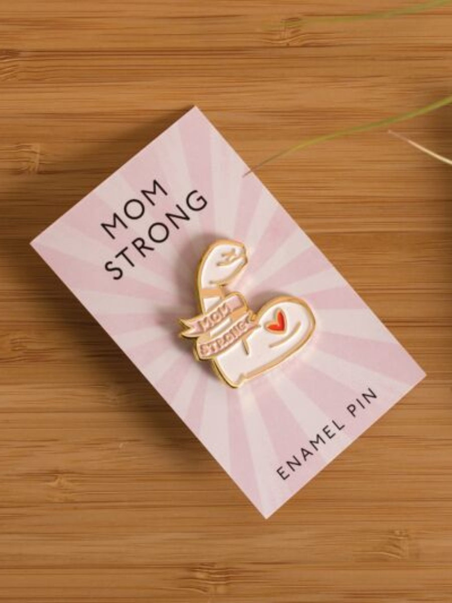 Mom Strong Enamel Pin