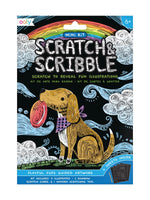 Playful Pups Scratch and Scribble Mini Scratch Art Kit