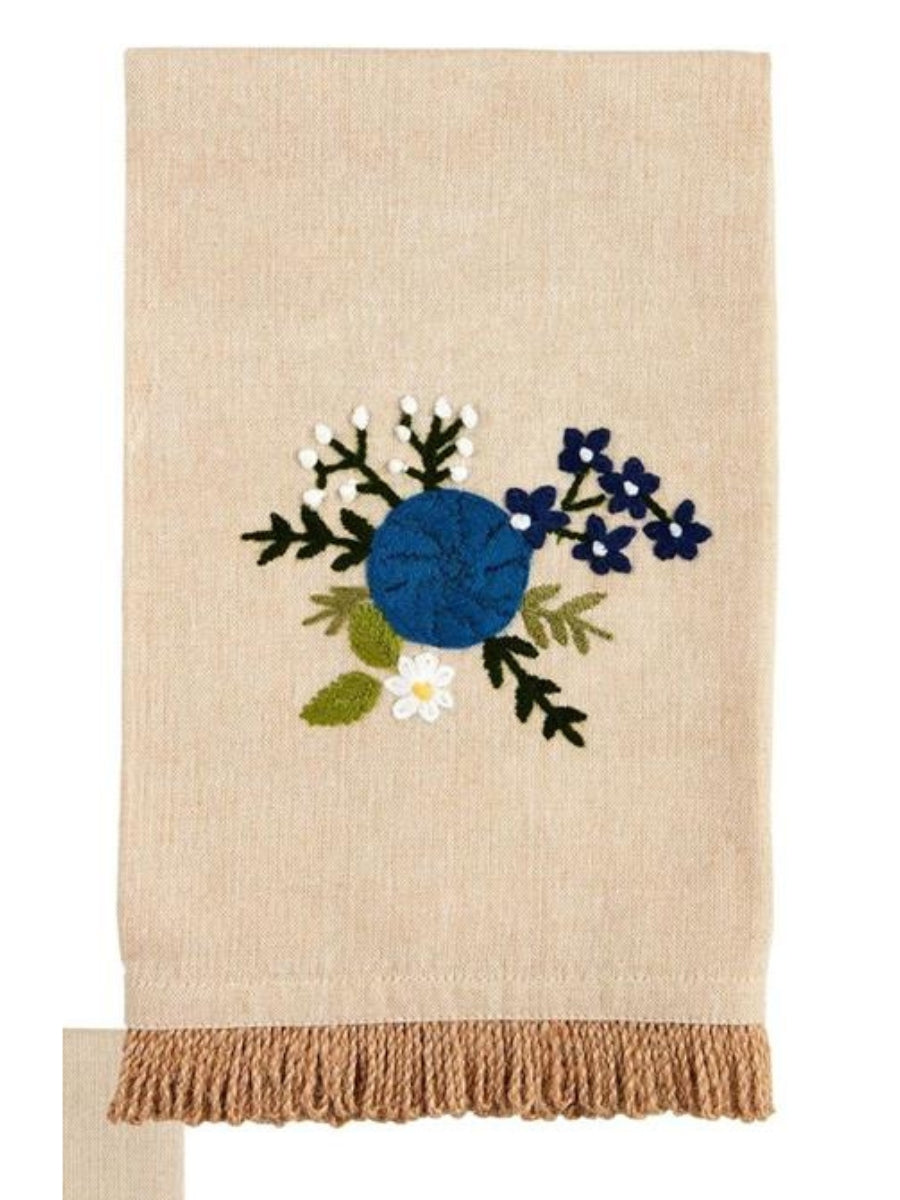 Floral Embroidery Towel