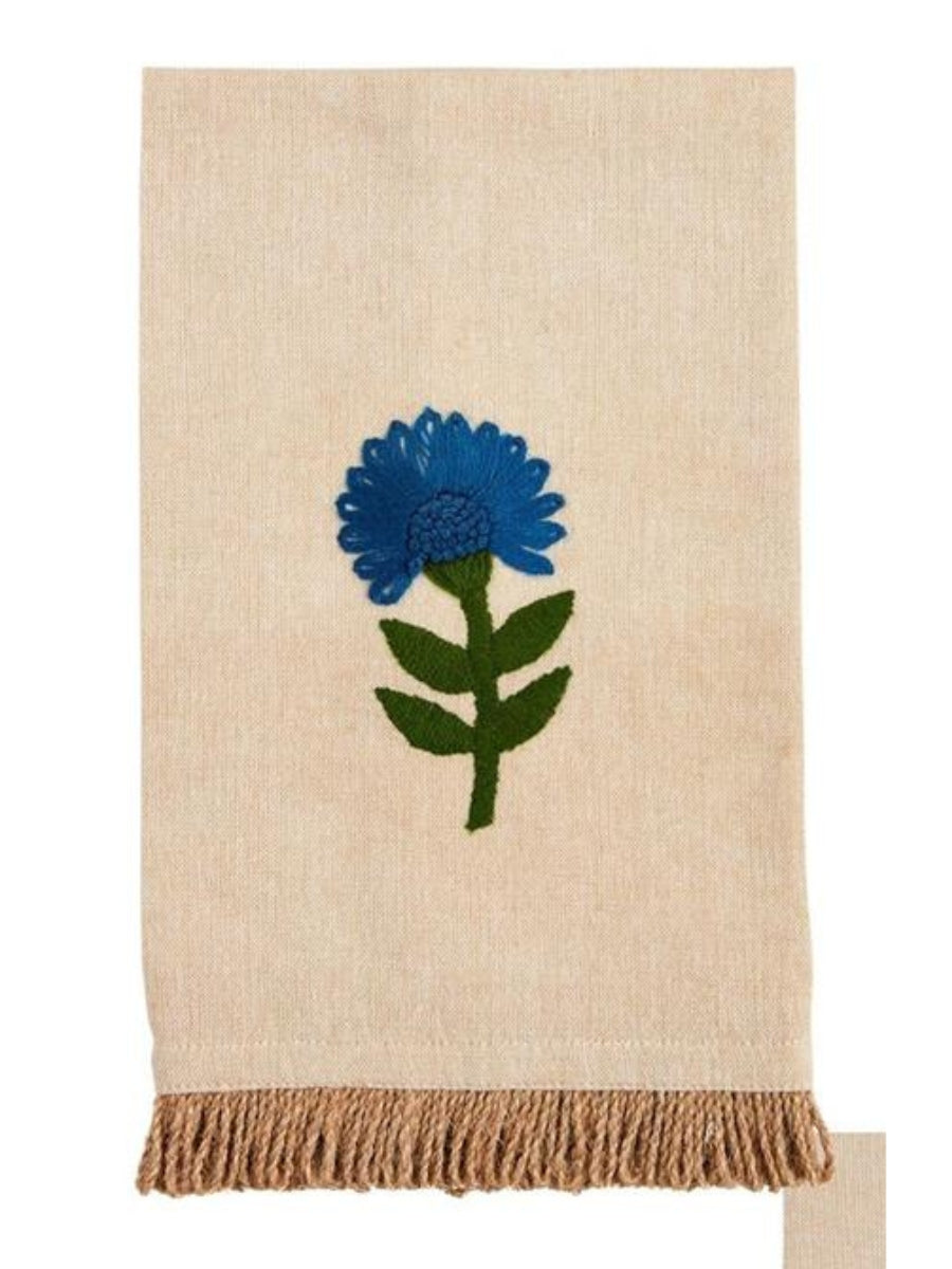 Floral Embroidery Towel