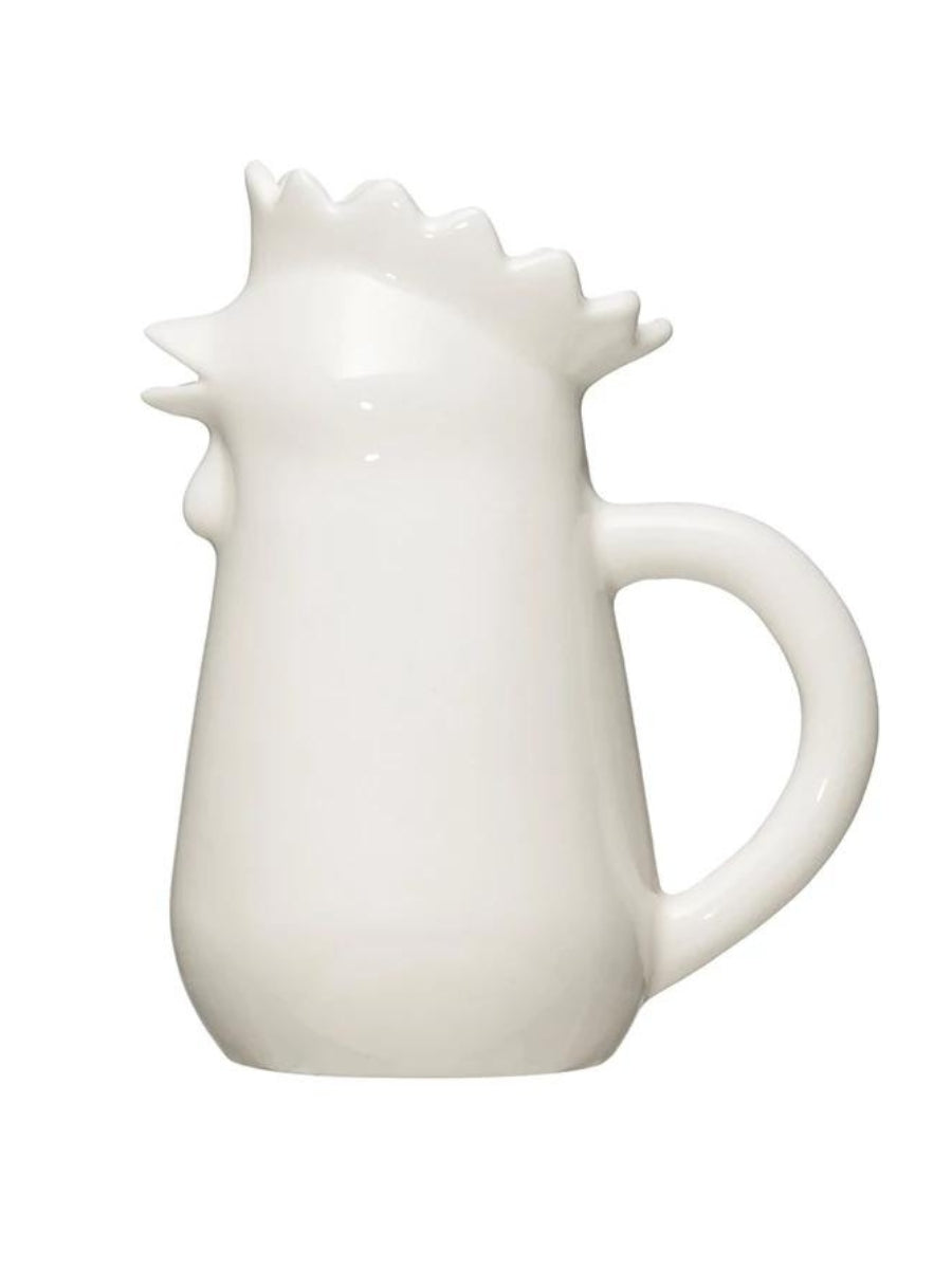 Stoneware Chicken Creamer