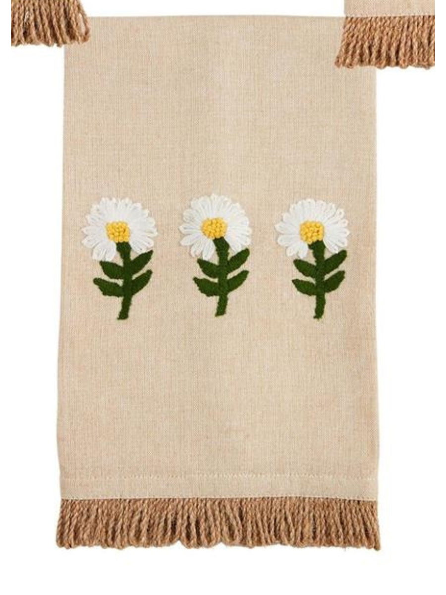 Floral Embroidery Towel