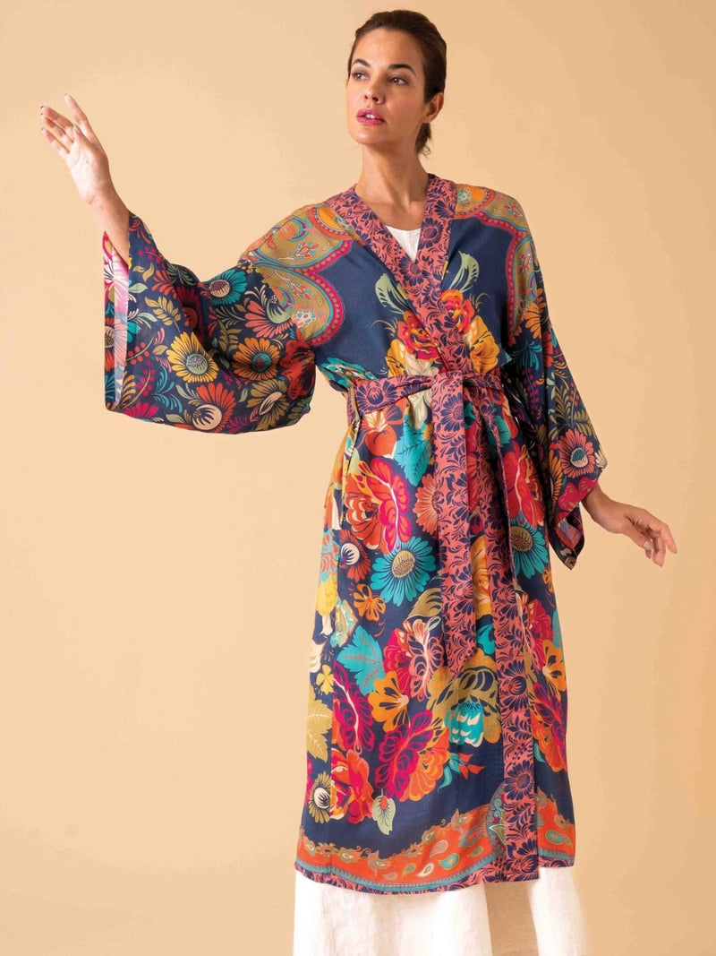 Vintage Floral Kimono Gown