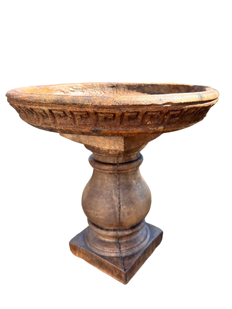 Turned Pedestal Birdbath