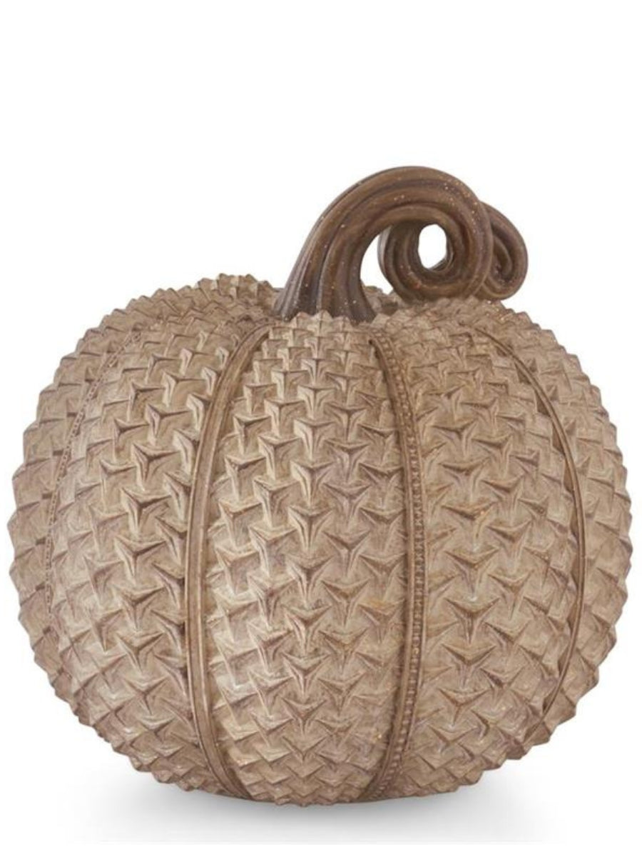 Beige Textured Pumpkin 11.5