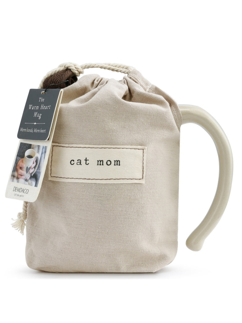 Cat Mom Heart Mug