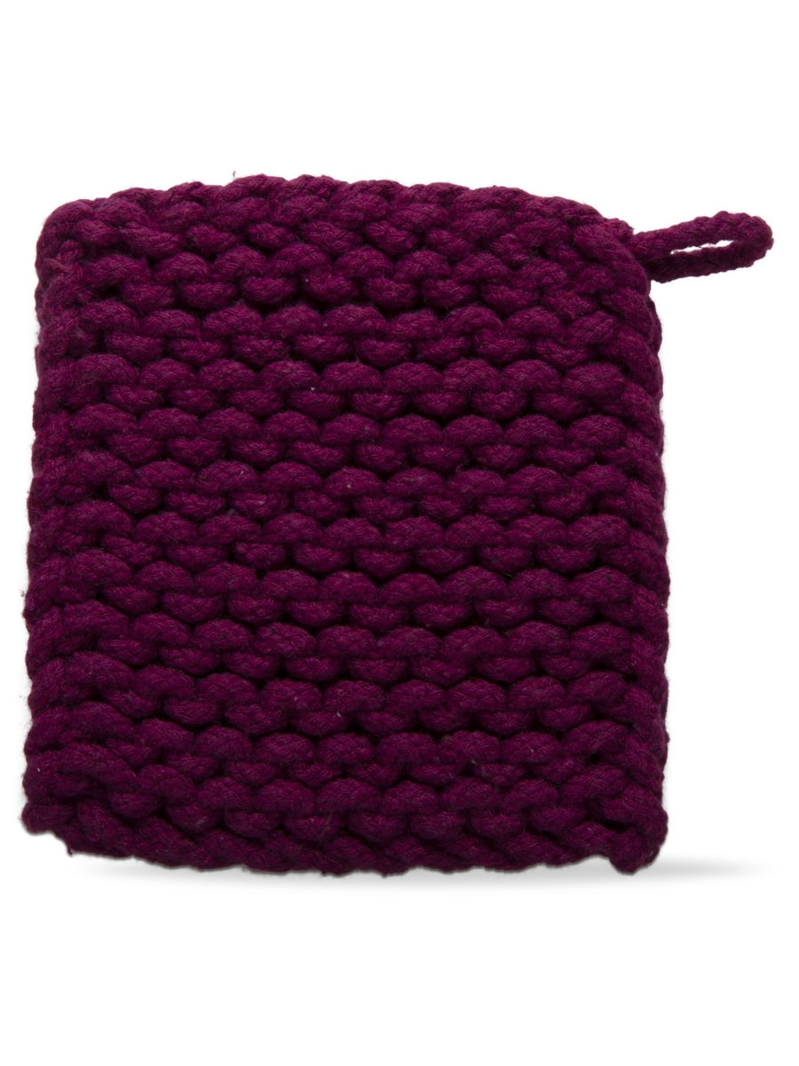 Plum Crochet Trivet