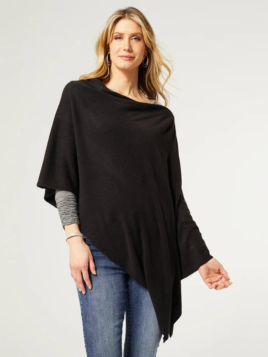 Lightweight Black Poncho