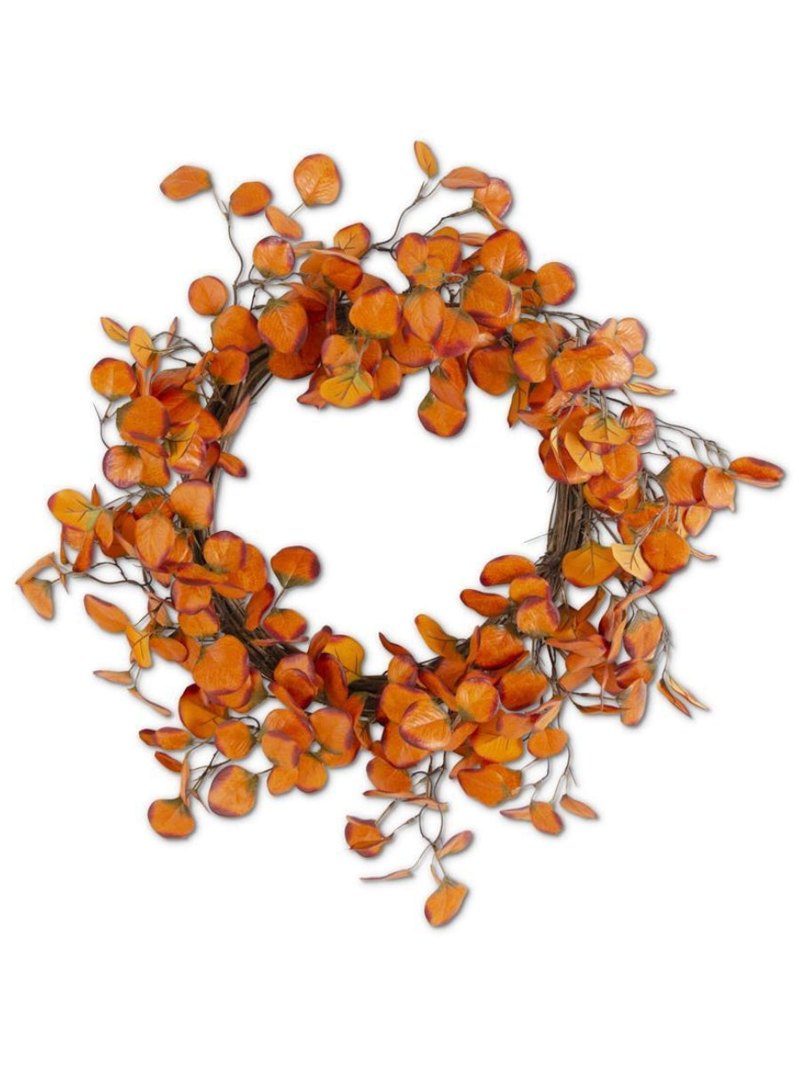 Orange Gumdrop Eucalyptus Wreath