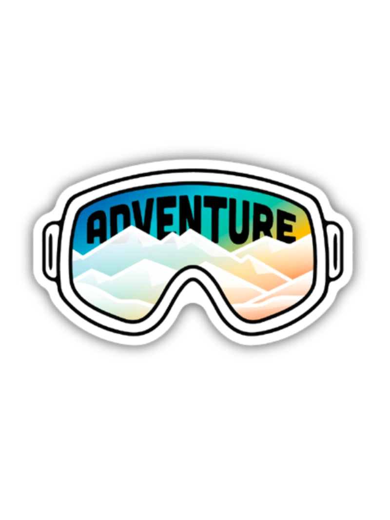 Adventure Mountain Goggles Sticker
