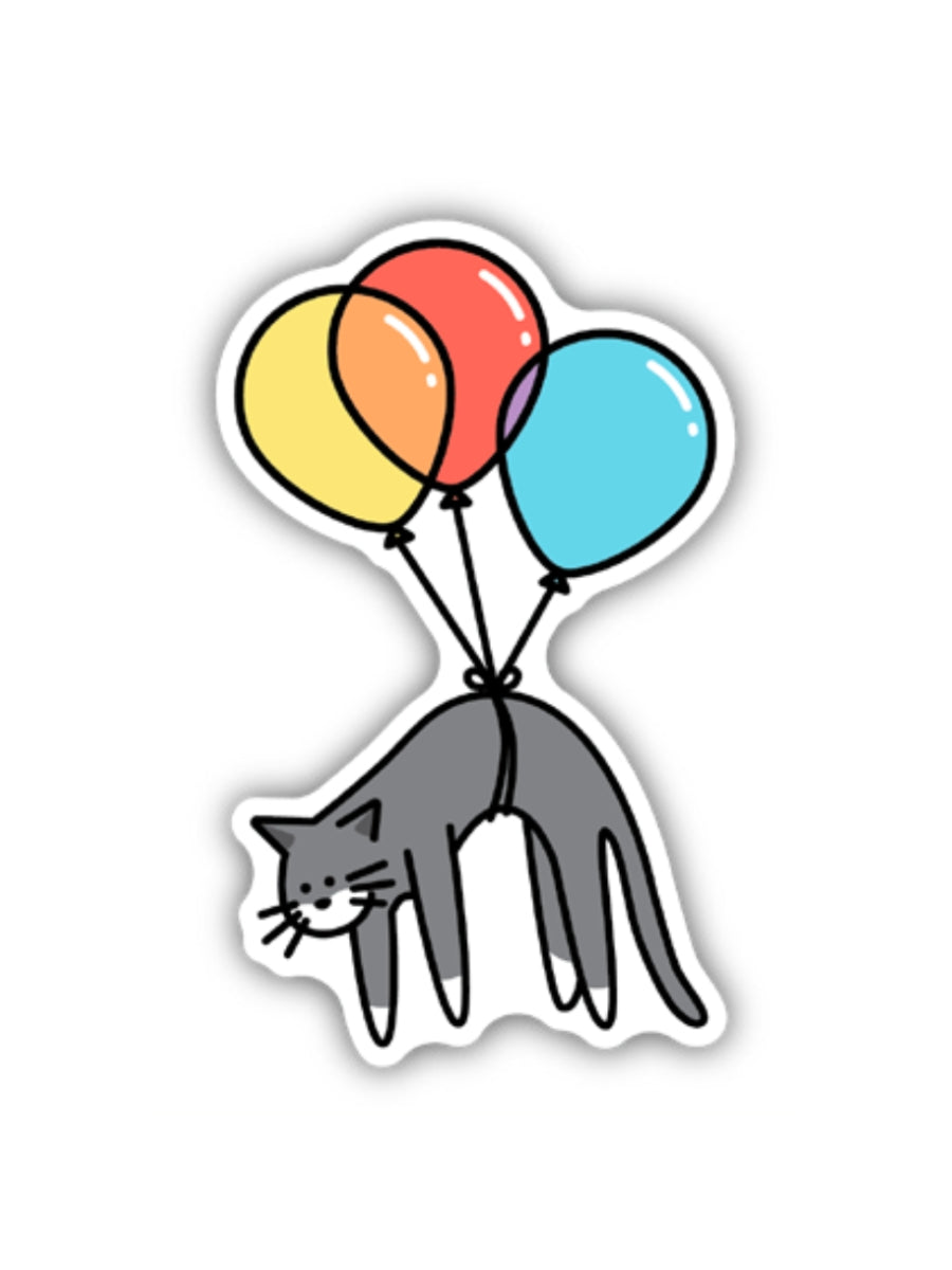 Balloon Cat Sticker