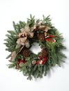 Decorated Wreath 'Christmas in the Northwest' 24"