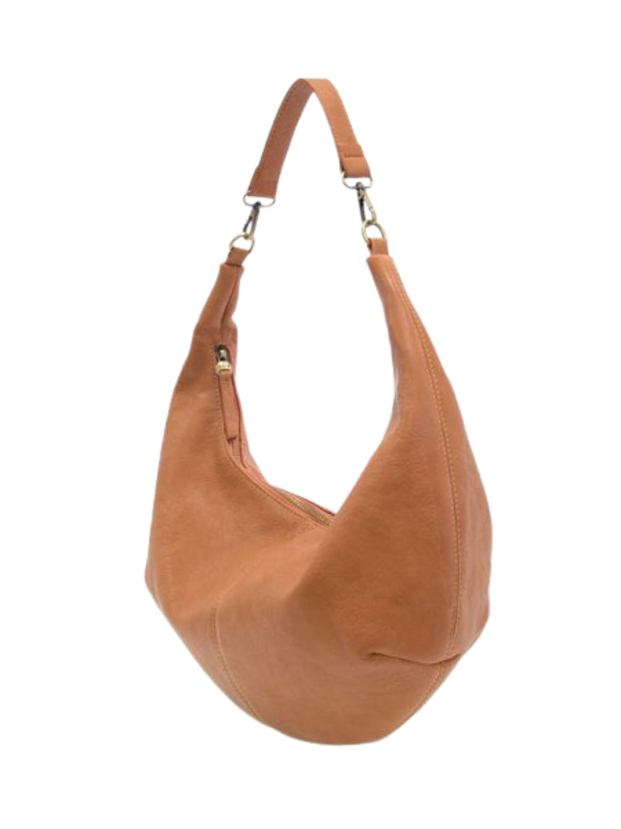 Joy Golden Brown Rhea Slouchy Crescent Shoulder Crossbody