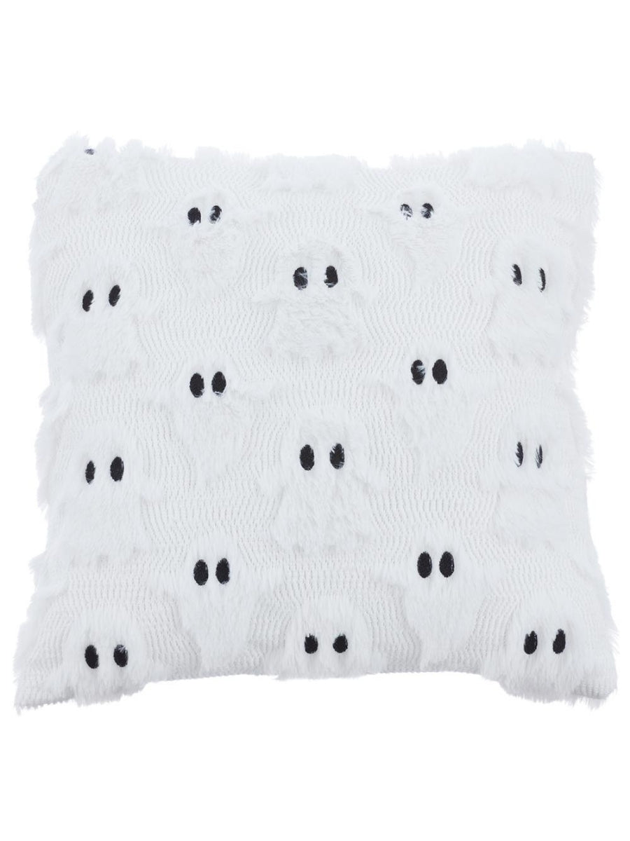 Allstate Ghost Pillow White/Black 14'' x 14''