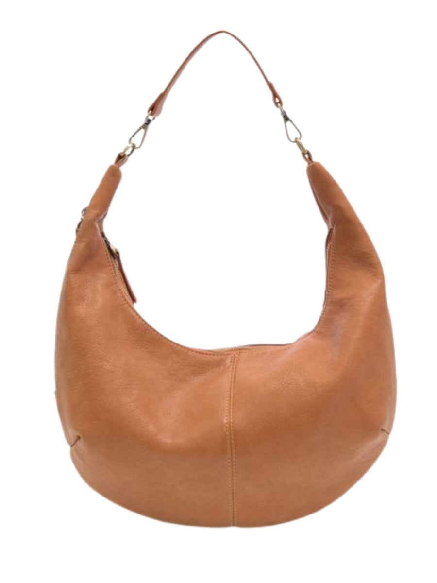 Joy Golden Brown Rhea Slouchy Crescent Shoulder Crossbody