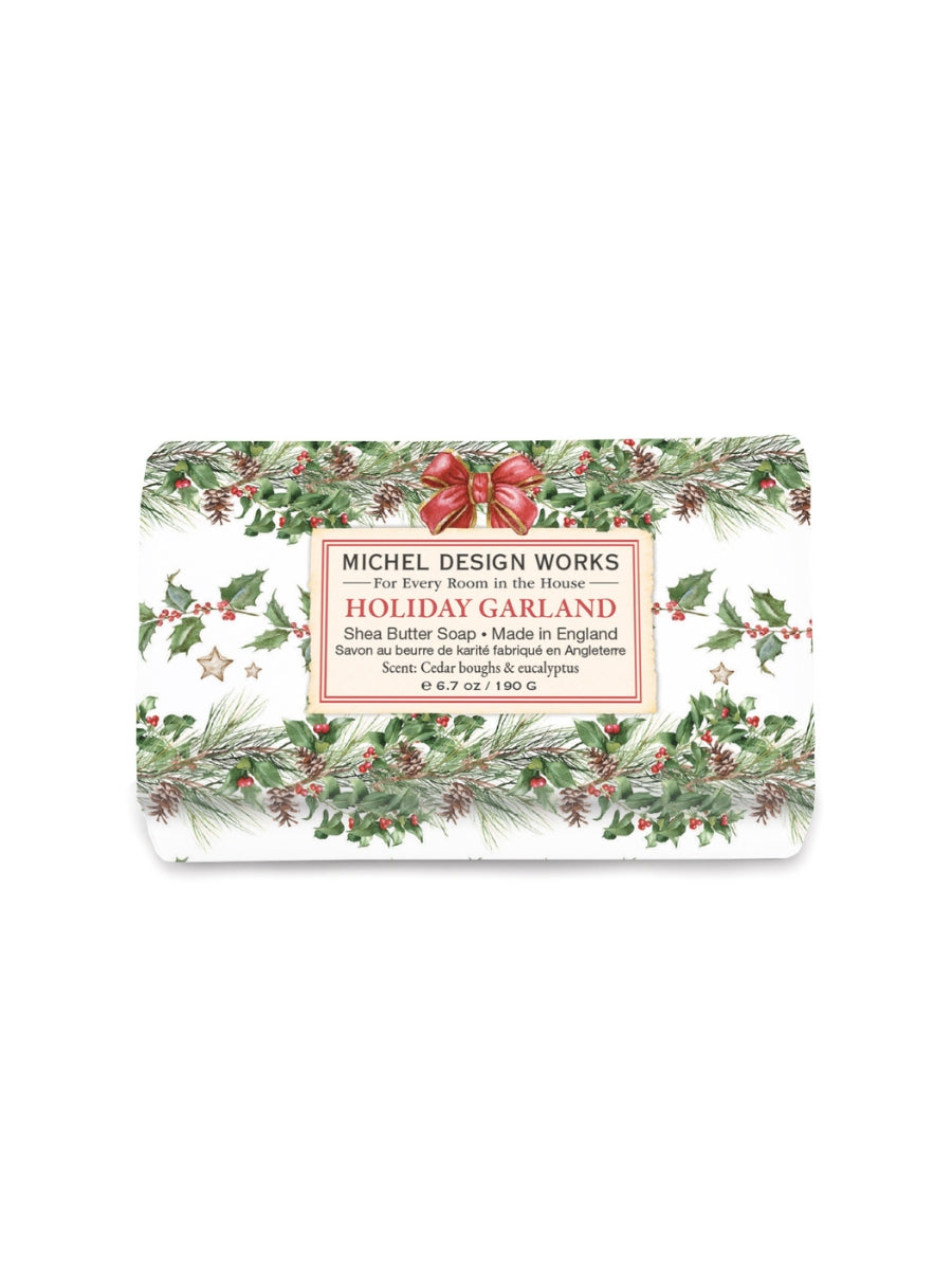 Michel's Holiday Garland Bath Soap Bar - Medium