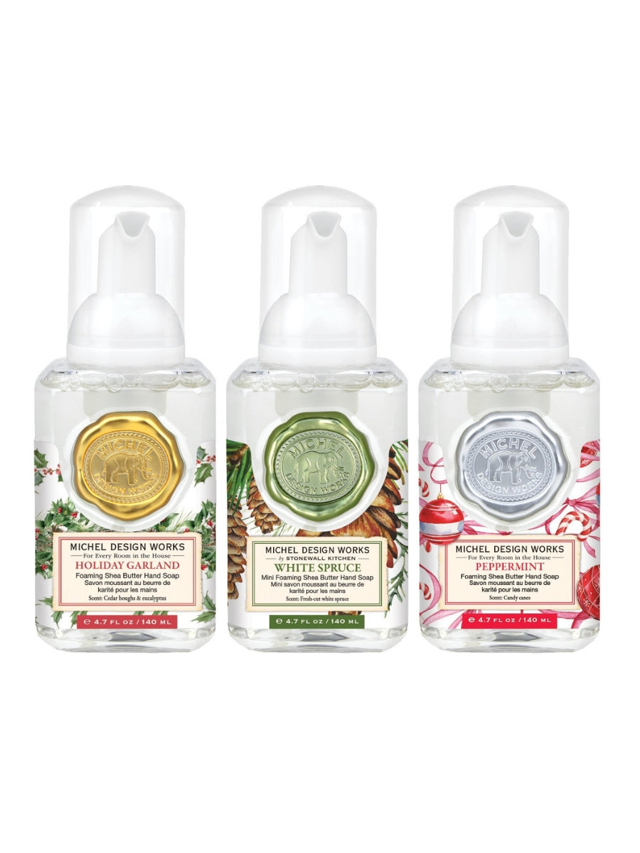 Michel's Holiday Wishes Mini Foaming Soap Set