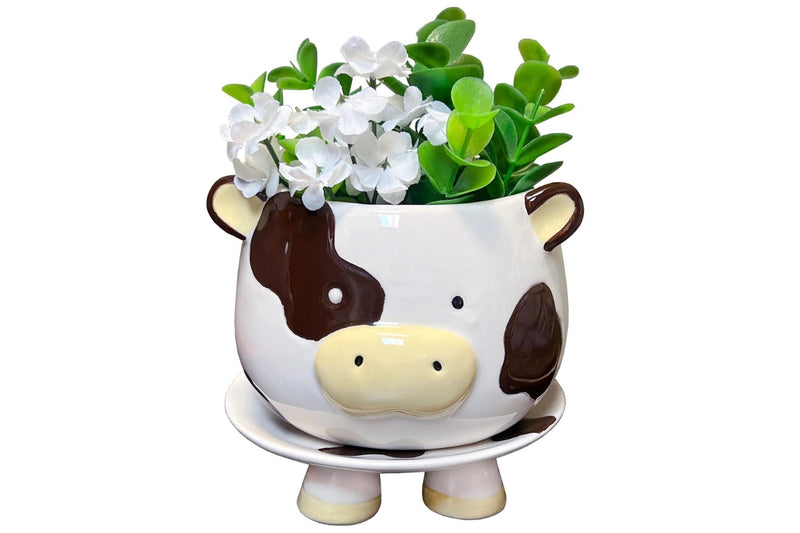Brown Cow Footsie Planter