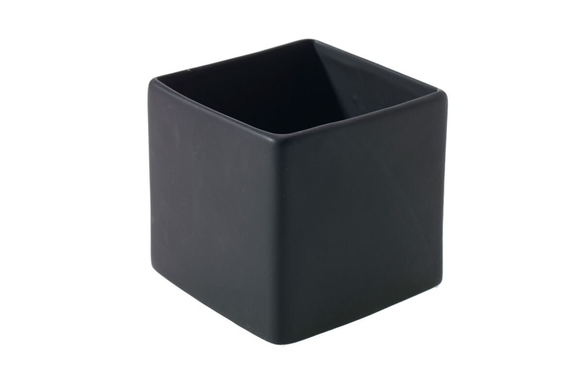 Matte Black Urban Square Pot