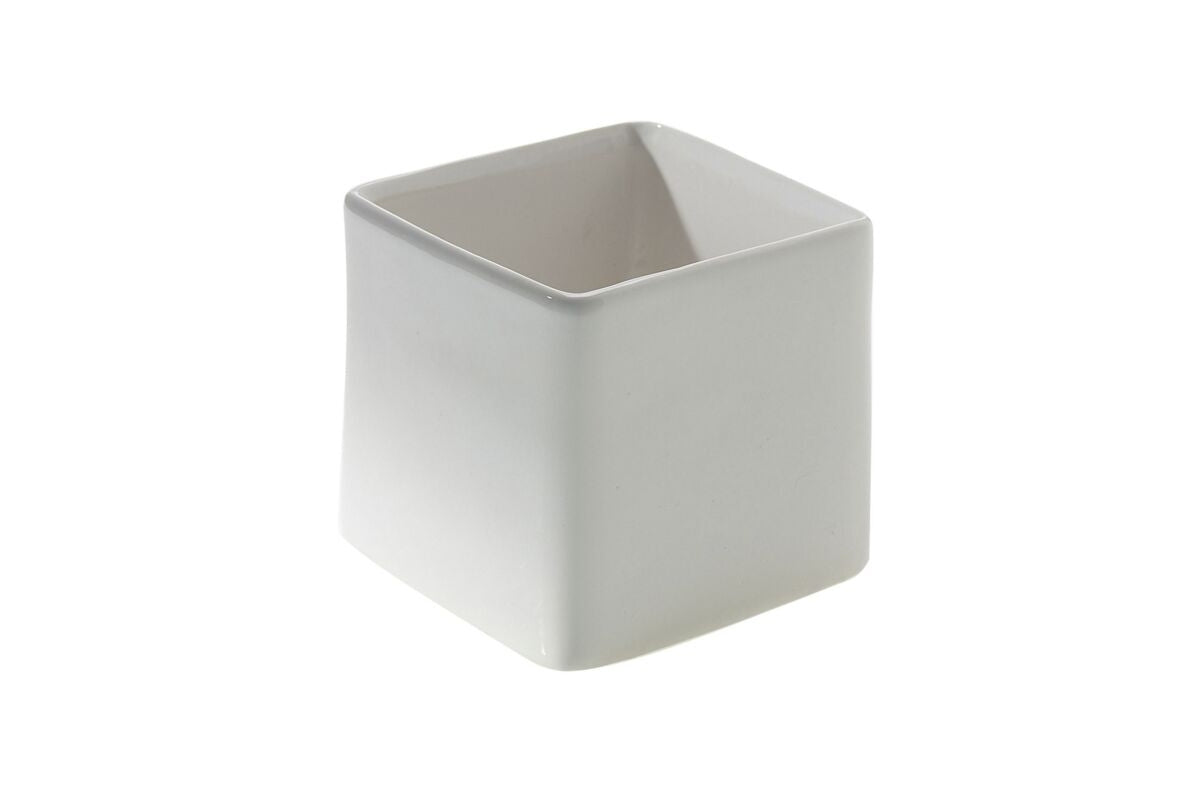 White Urban Square Pot