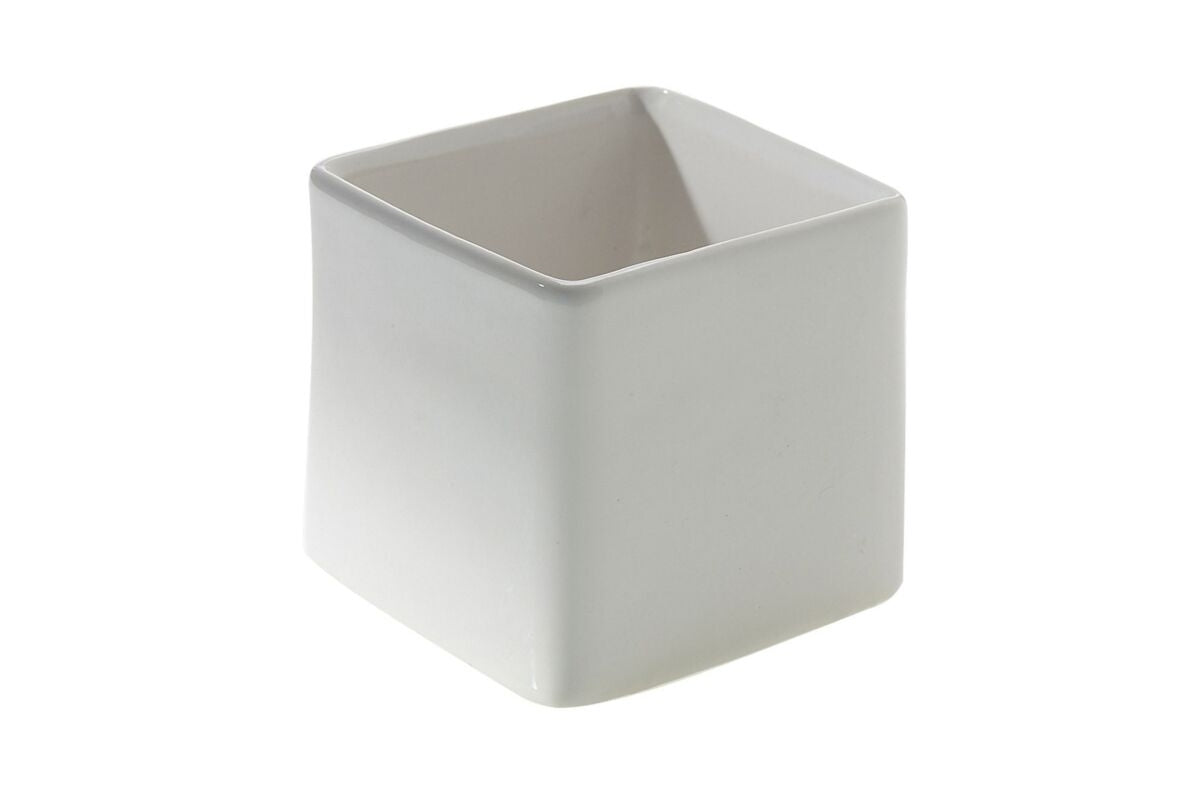 White Urban Square Pot