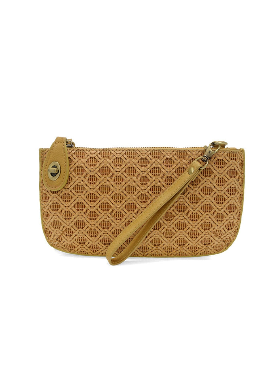 Joy Susan - Lattice Woven Mini Crossbody Wristlet Clutch