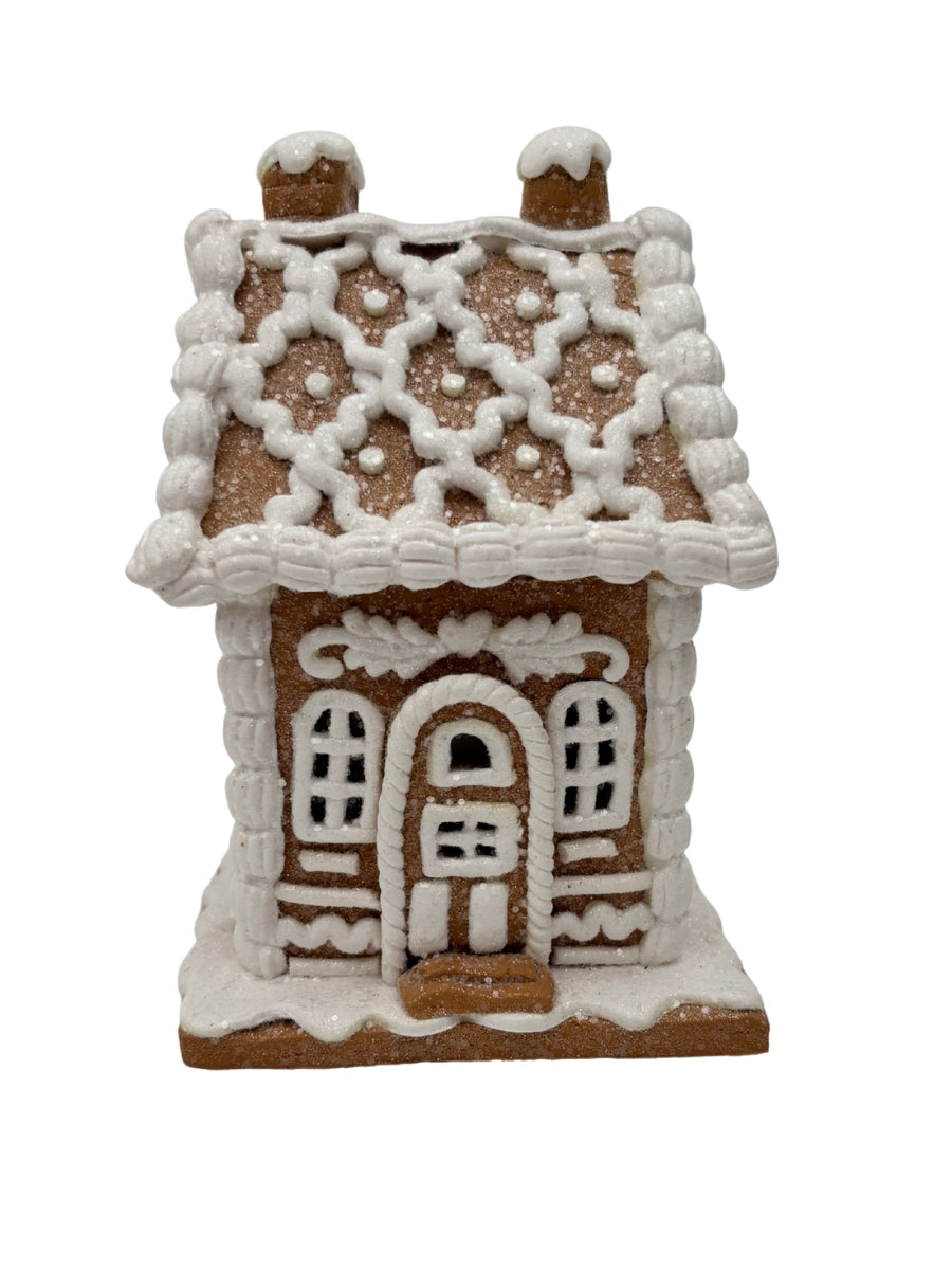 Lighted Gingerbread House