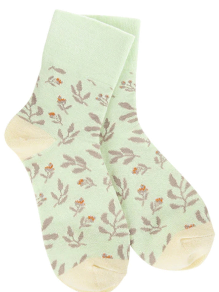 Crescent Socks - Garden Mini Crew Socks