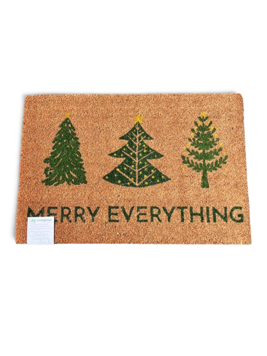 Festive Foliage Merry Everything Coir Mat 24x36