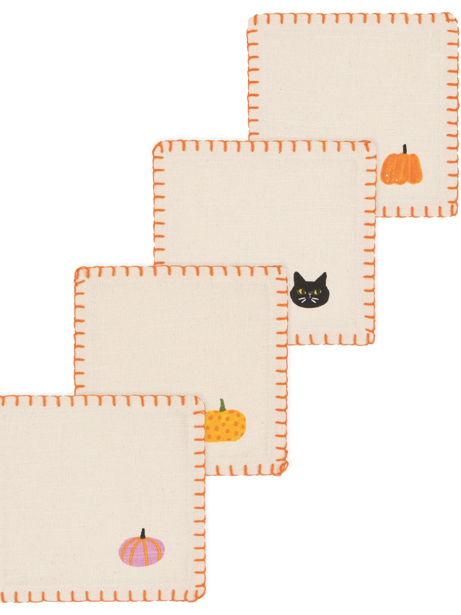 Hallows Eve Halloween Cocktail Napkins Set of 4