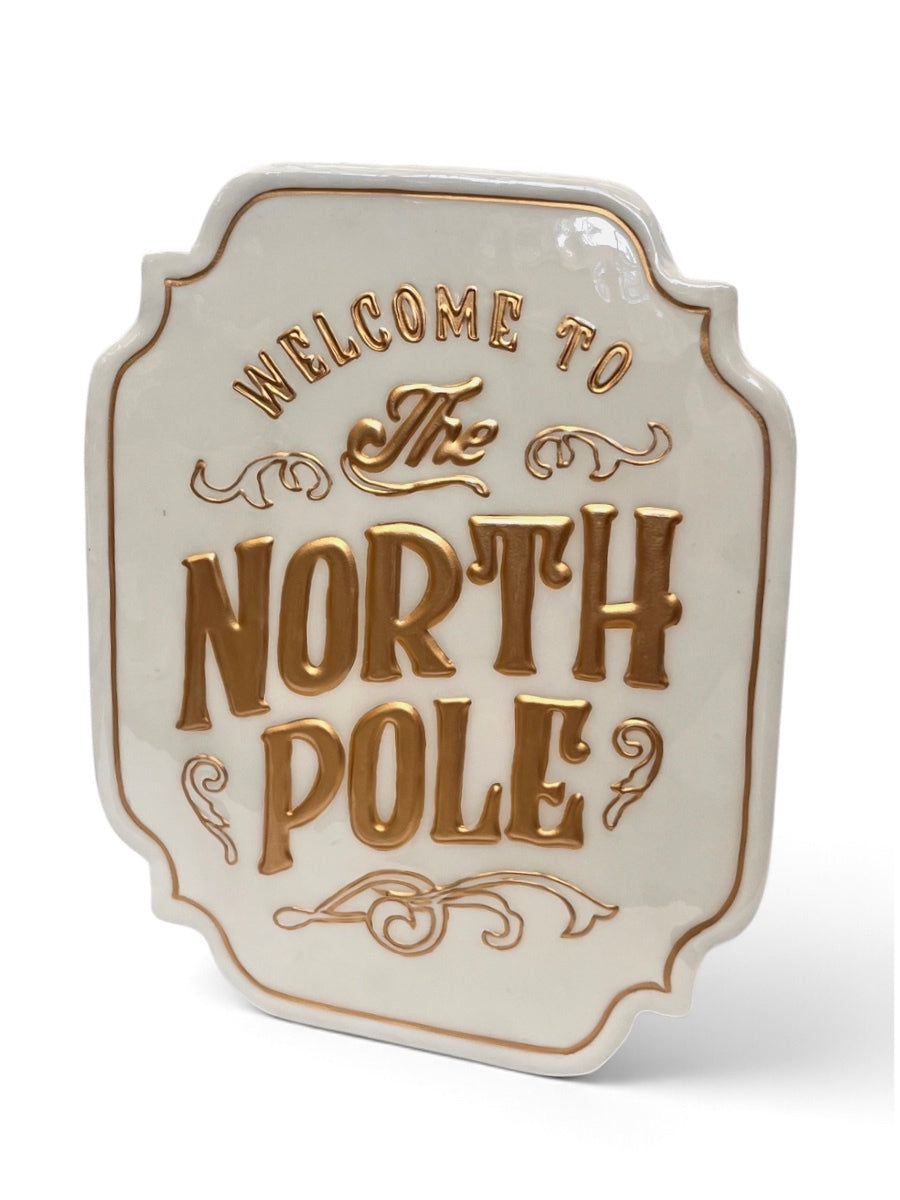 Welcome to the North Pole Wall Sign