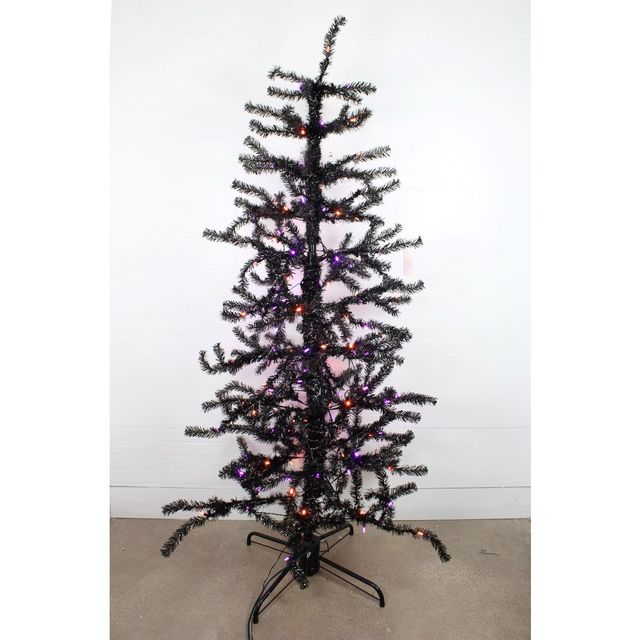 Hollow Pine Tree Black 7Ft.