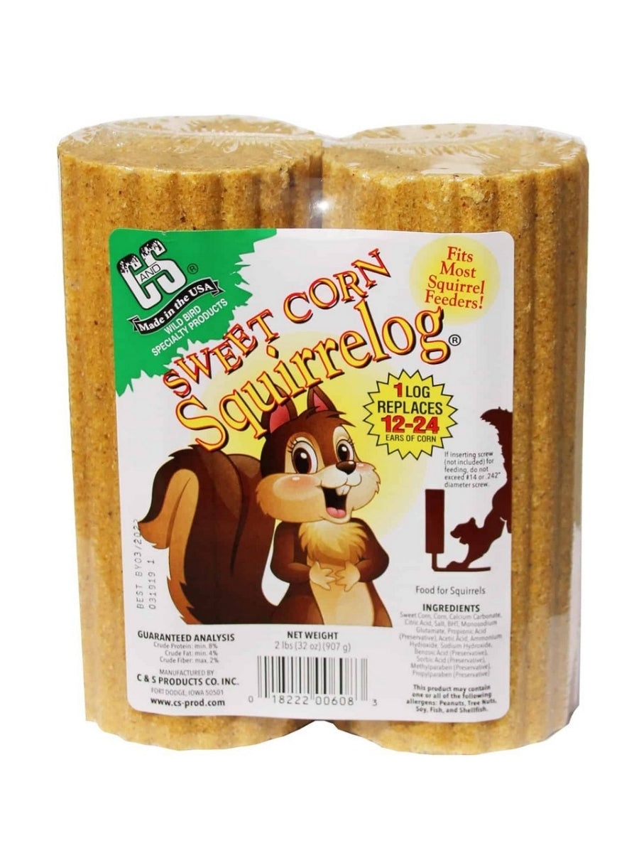 Goldcrest Sweet Corn Squirrel Log 2Pack