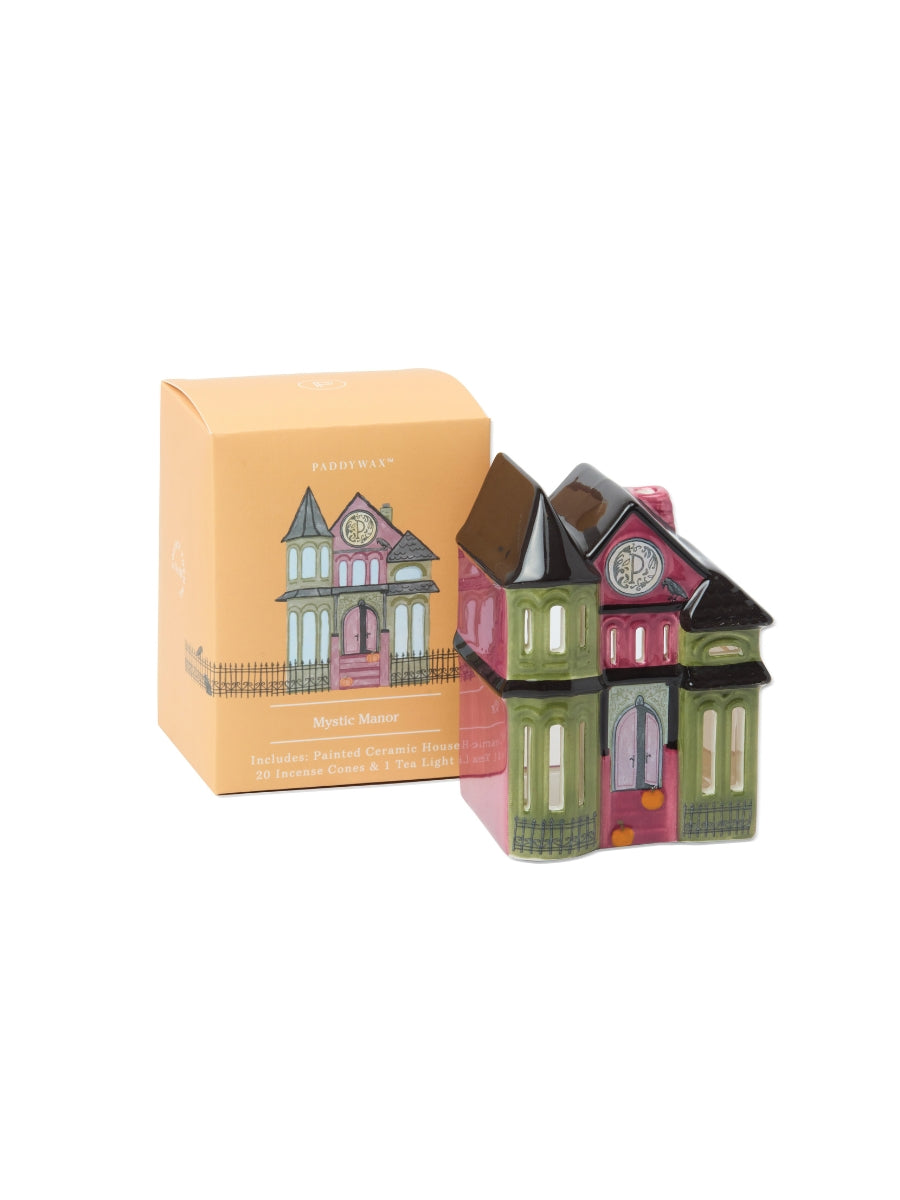 PaddyWax Mystic Manor Style Incense & Tea Light Holder