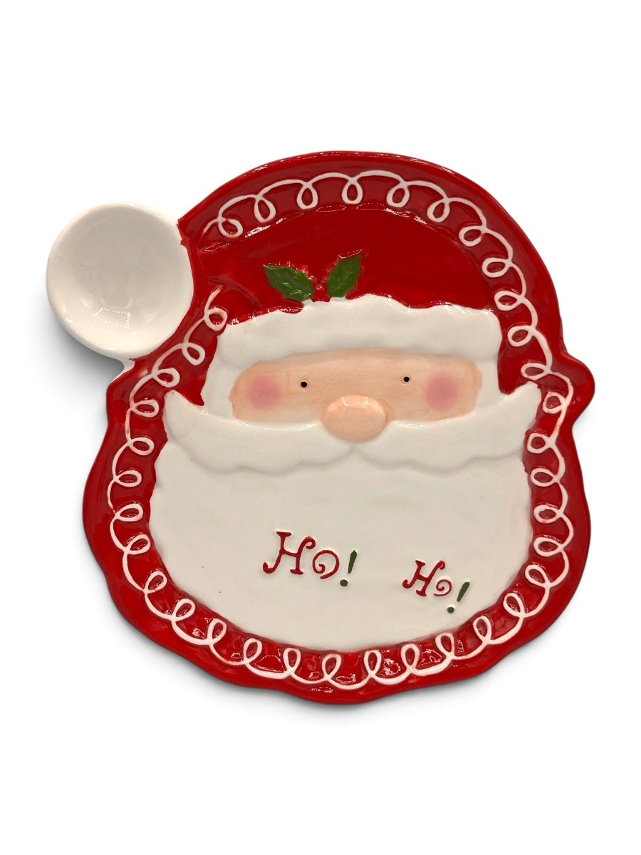 Santa Ceramic Plate 10''