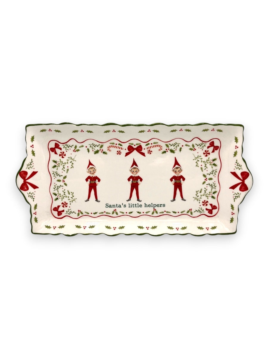 Santa's Little Helper Tray 13''