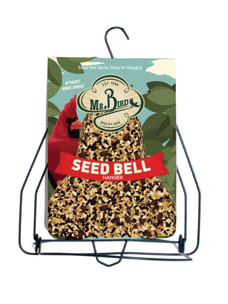 Mr. Bird Seed Bell Hanger