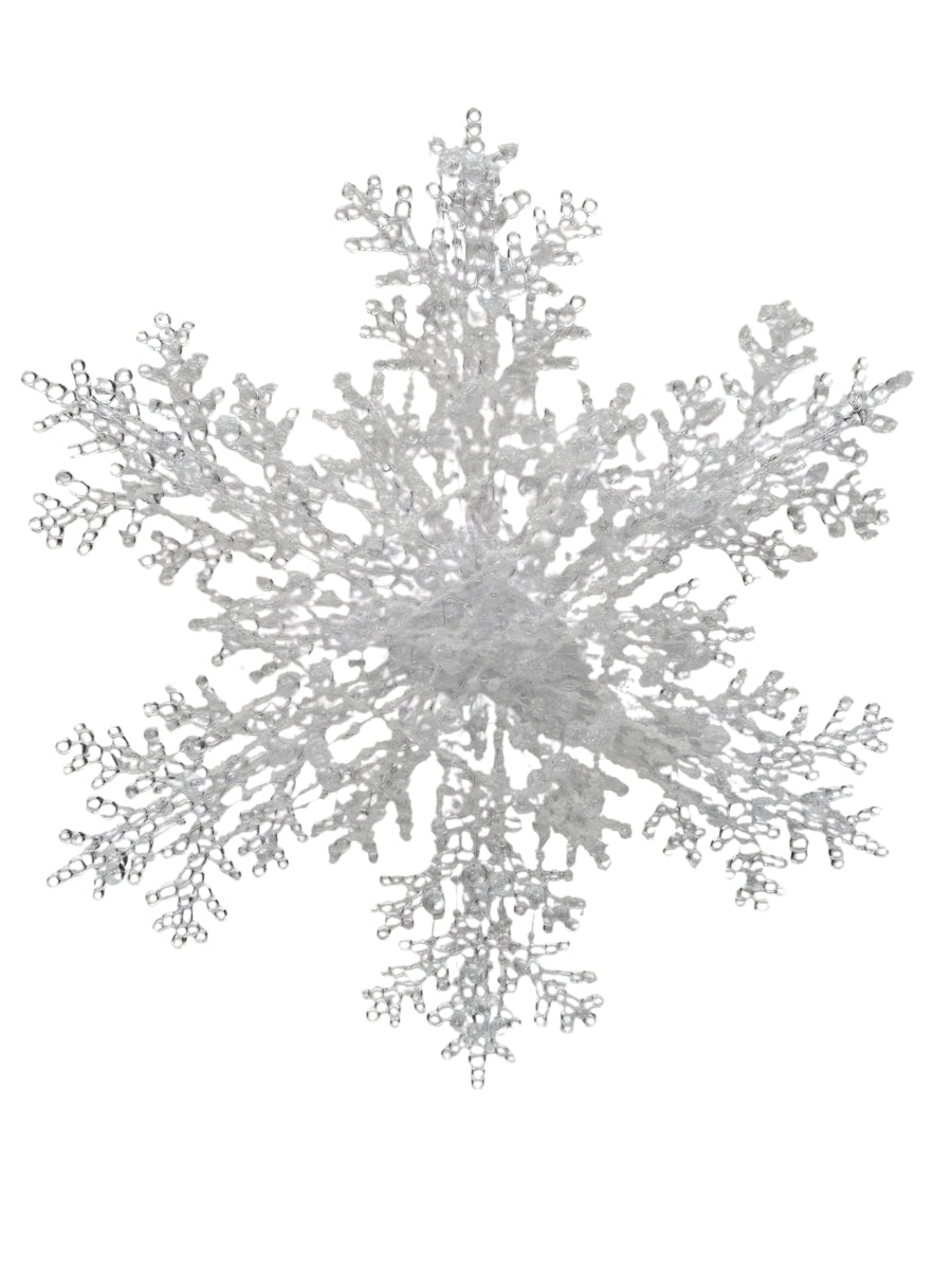 Snowflake White Ornament 12''