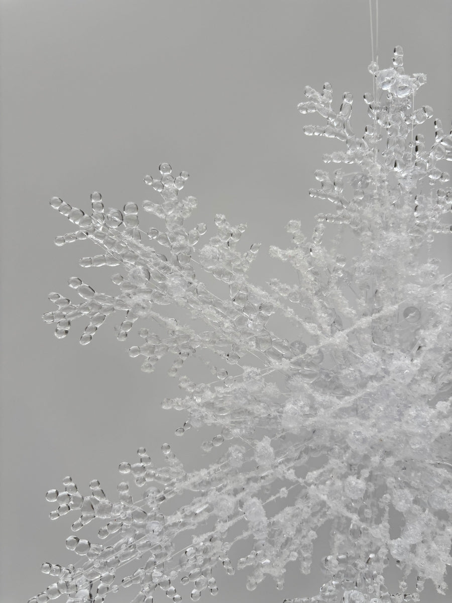 Snowflake White Ornament 12''