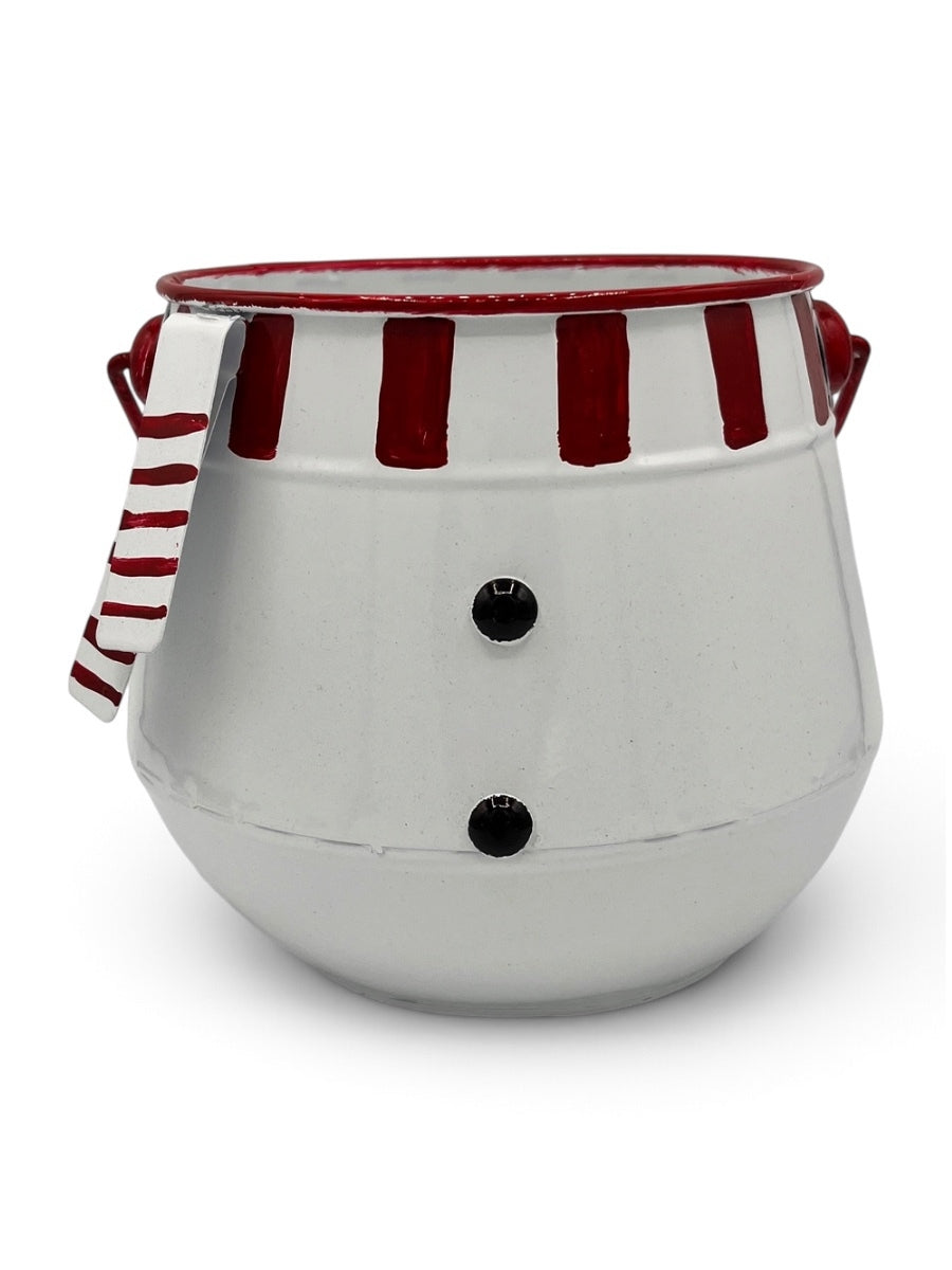 Snowman Scarf Planter