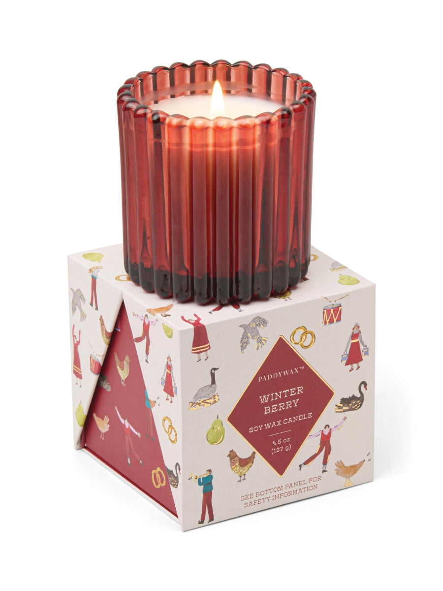 Paddywax Holiday Boxed Candle - Winterberry