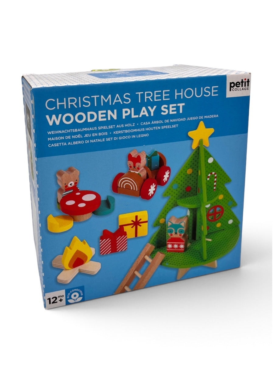 Wooden Playset Christmas Treehouse