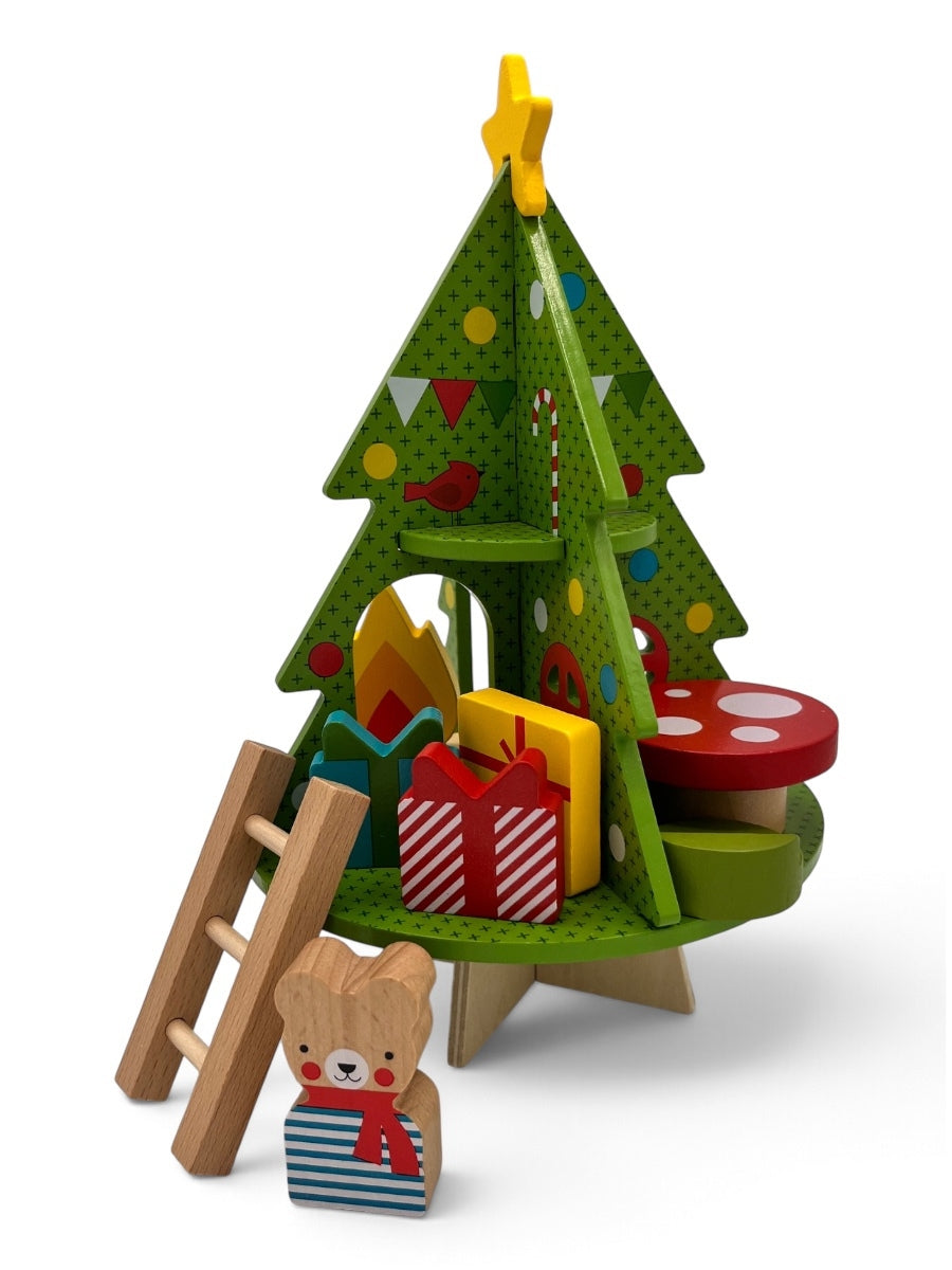 Wooden Playset Christmas Treehouse