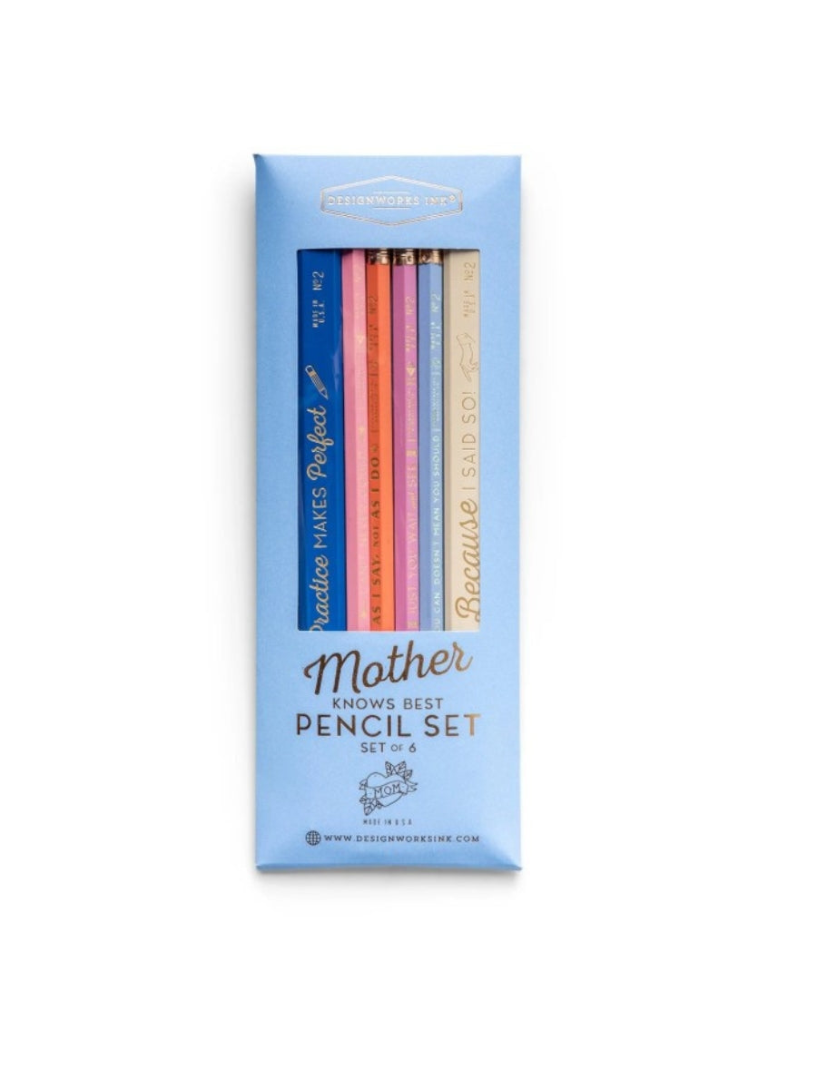 Mother Knows Best - Pencil Set of 6