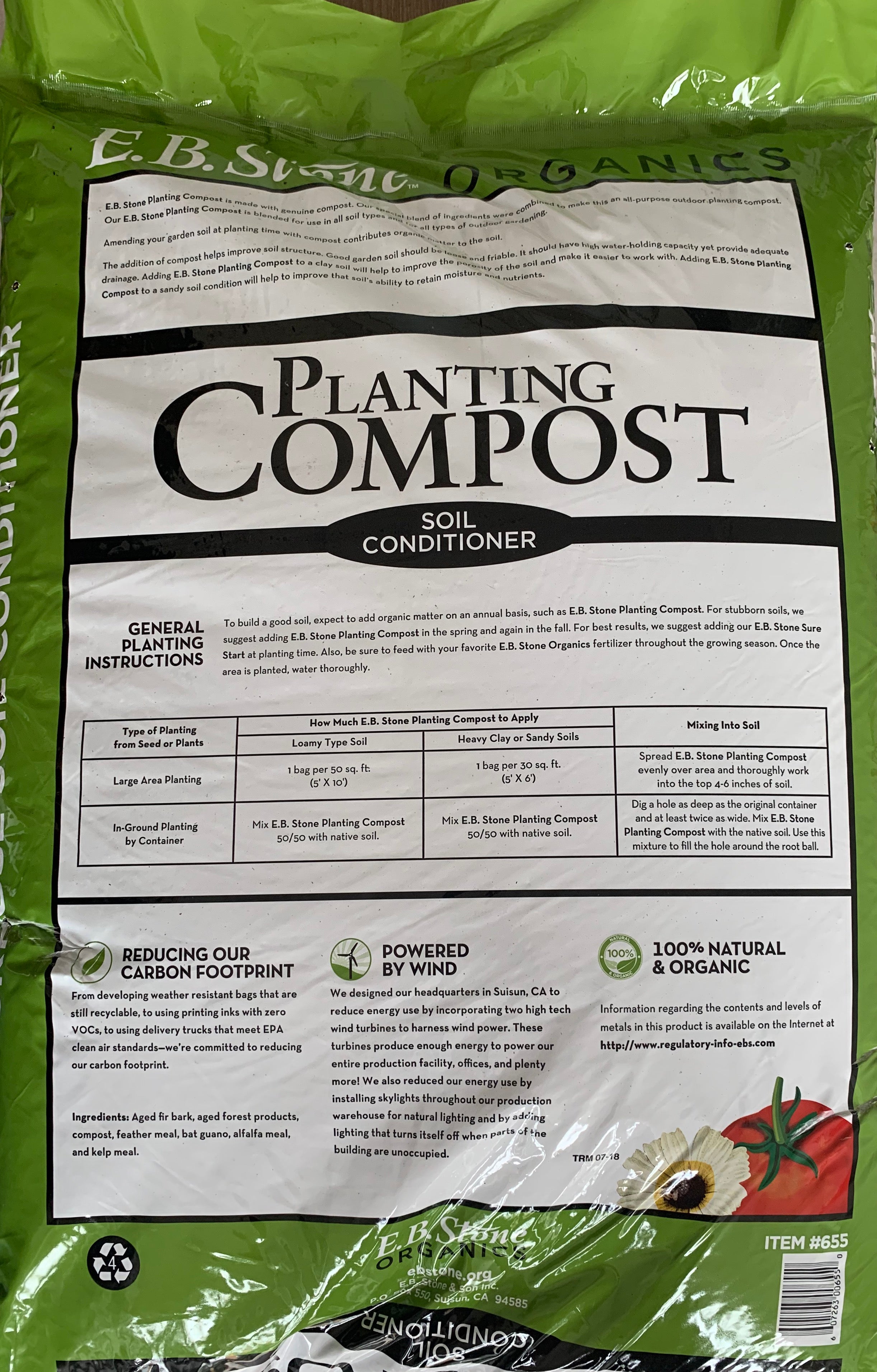 EB Stone Planting Compost 1.5 CF (Buy 2 for $20)