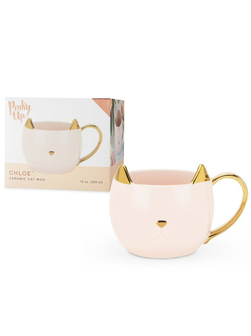 Chloe Pink Cat Mug
