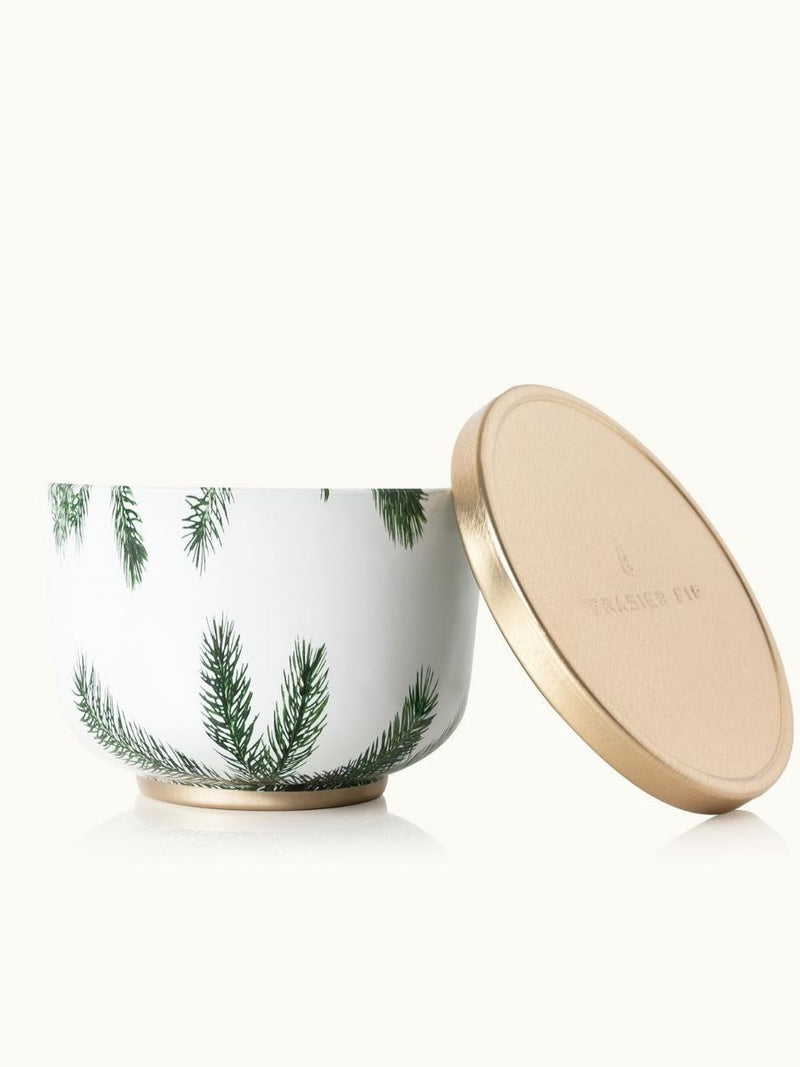 Frasier Fir Poured Candle Tin Gold Lid