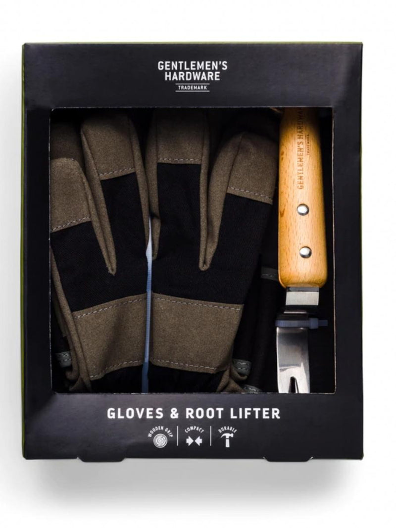 Garden Gloves & Root Lifter