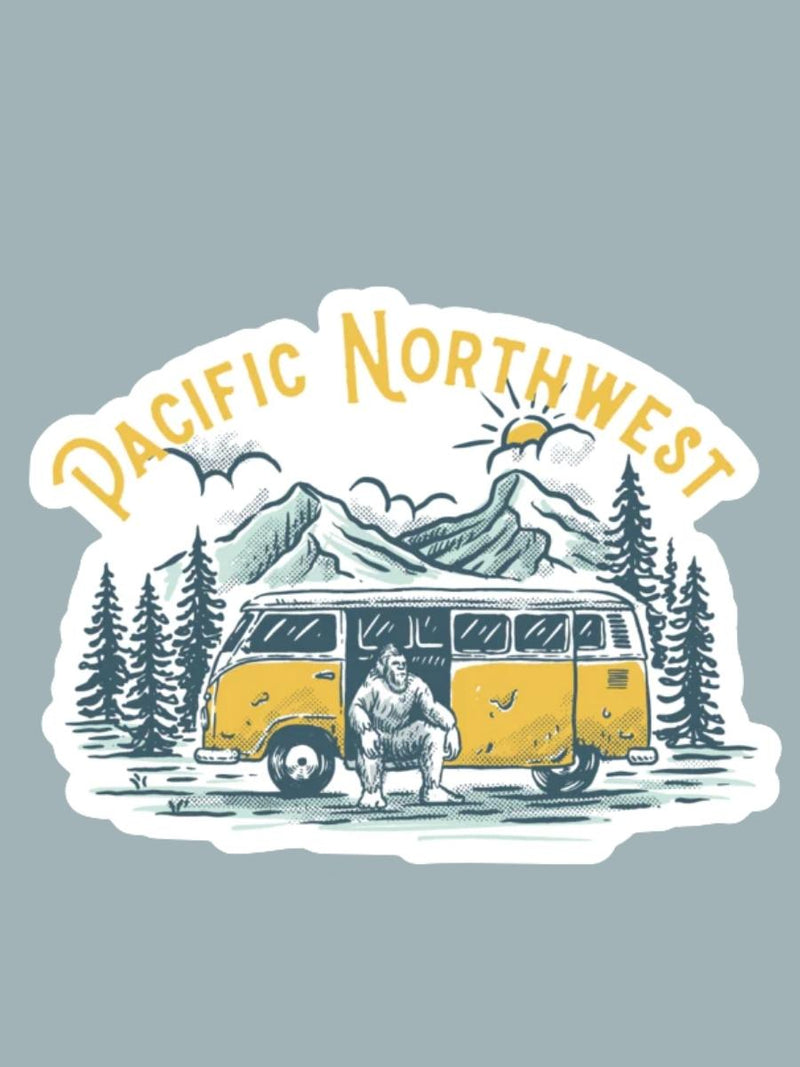 Sasquatch Bus Sticker